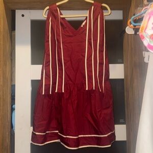 Entro burgundy tie dresss